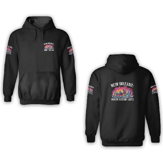 New Orleans Louisiana USA America United States 3D Hoodies