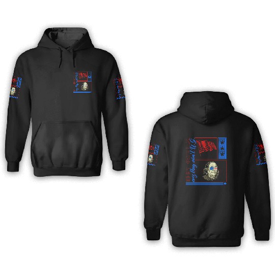 4th Of July 3D Hoodies, They Hate Us Cuz They Ain't Us