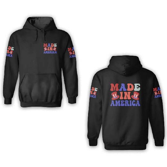made in america 3D Hoodies