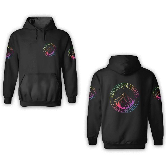 Burlington Vermont Usa Adventure Awaits 3D Hoodies