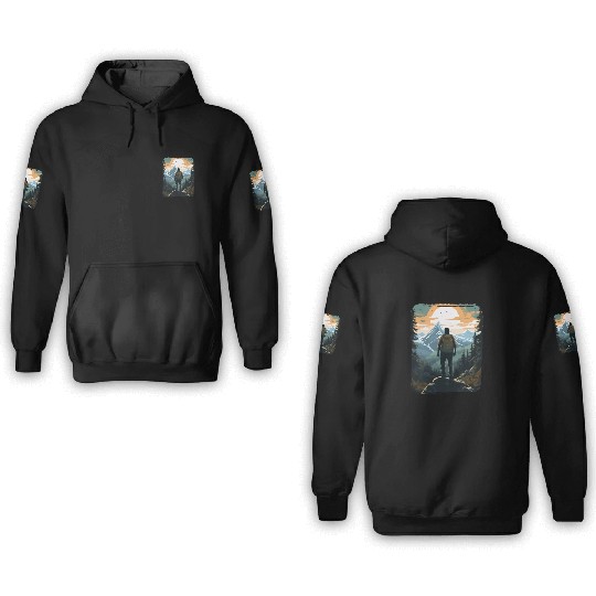 Forest nature trekking adventure 3D Hoodies