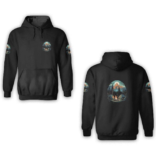 Forest nature trekking adventure 3D Hoodies