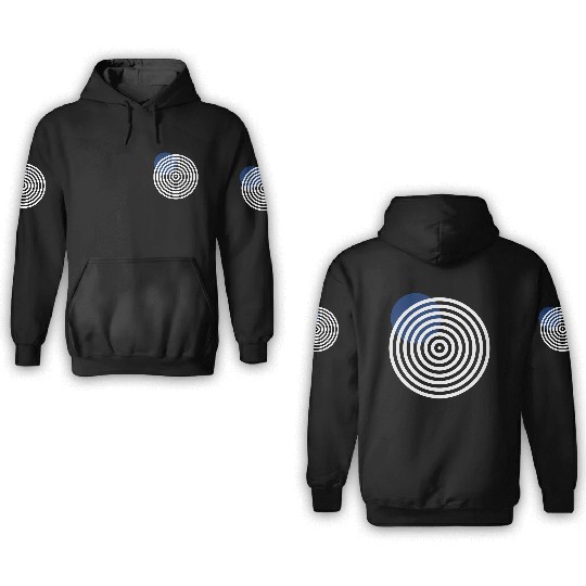 homelon blue dot invert 3D Hoodies
