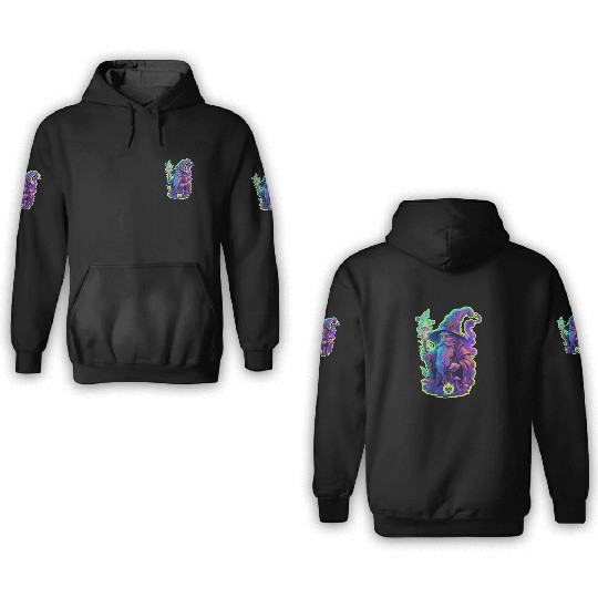 wizard mushrooms 3D Hoodies