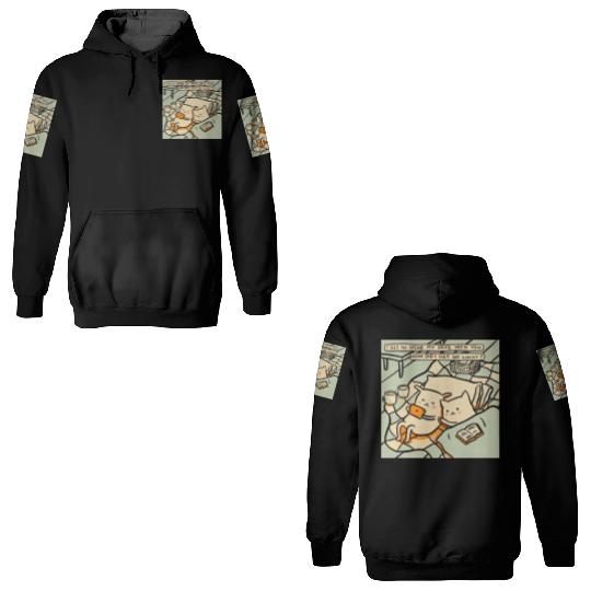 Lucky Cat Couple Lover Funny Kitty Motivation Love 3D Hoodies