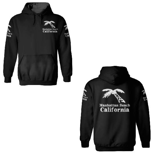 Manhattan Beach California Palm Tree Souvenirs 3D Hoodies
