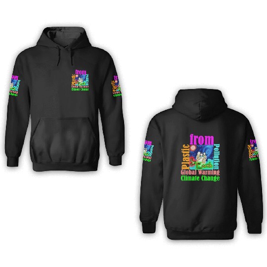Save Earth 3D Hoodies