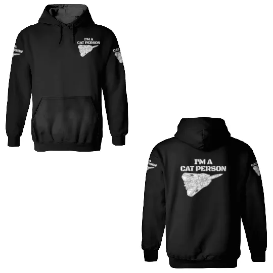 I'm Cat Person F14 Tomcat Fighter Jet Schematicf14 3D Hoodies