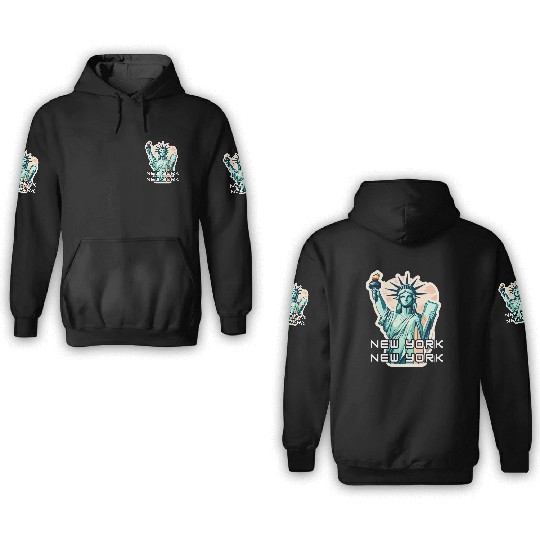 New York - Statue of Liberty 3D Hoodies
