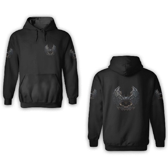 Robot Bat 3D Hoodies