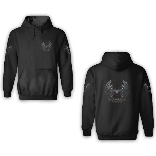 Robot Bat 3D Hoodies