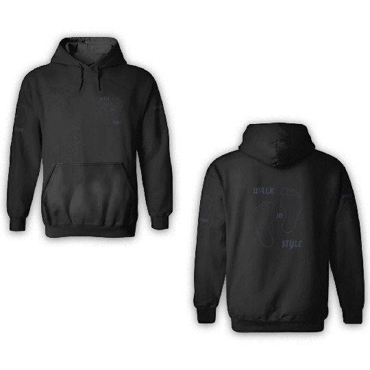 Walk in style - Navy Blue 3D Hoodies