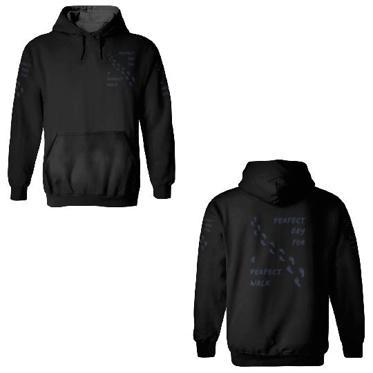 Perfect day perfect walk 2 - Navy Blue 3D Hoodies