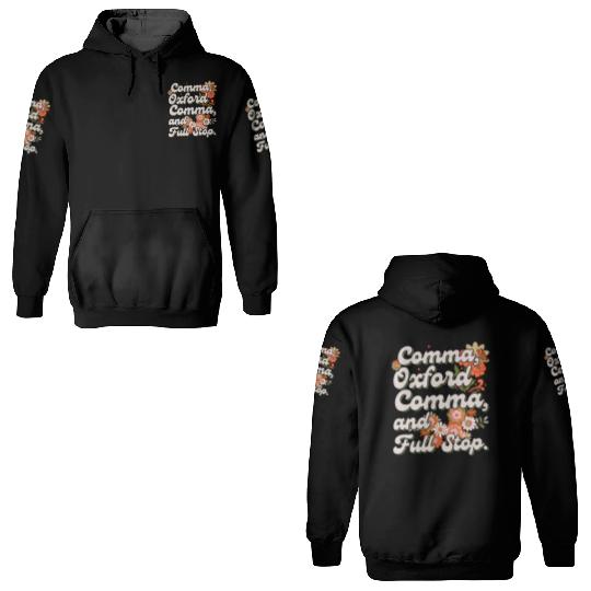 Oxford comma. For grammar students and teachers 3D Hoodies