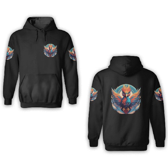majestic phoenix cute outfits 3D Hoodies
