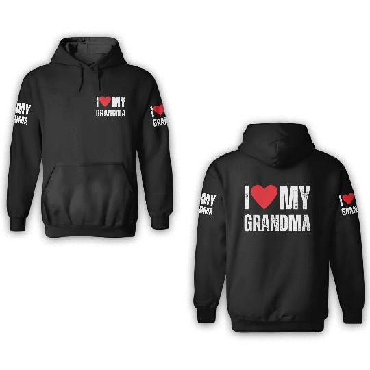 I Love My Grandma 3D Hoodies