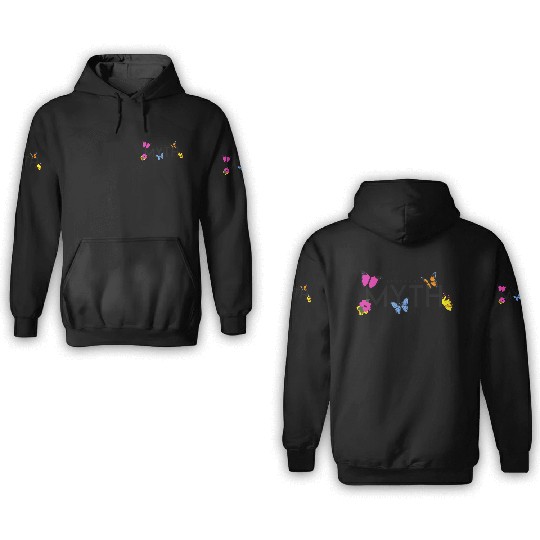 Impossible is a... Myth Hibiscus et papillon 3D Hoodies