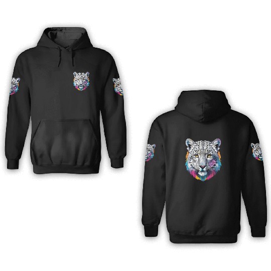 Snow Leopard 3D Hoodies
