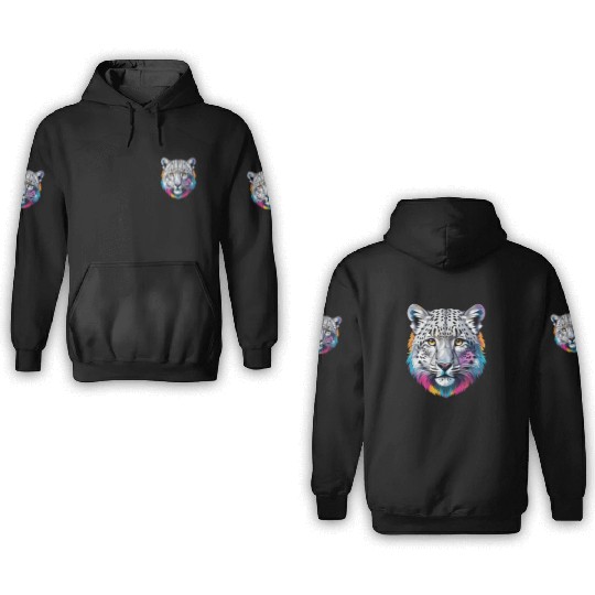Snow Leopard 3D Hoodies