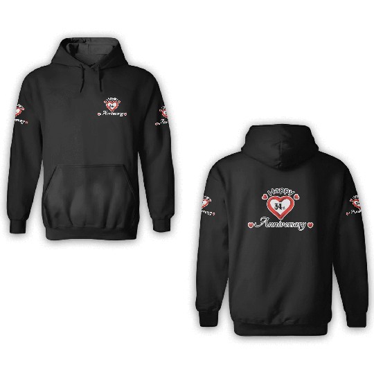 anniversary 34th 3D Hoodies