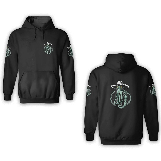 Weird Wild West - Cthulhu Cowboy 3D Hoodies