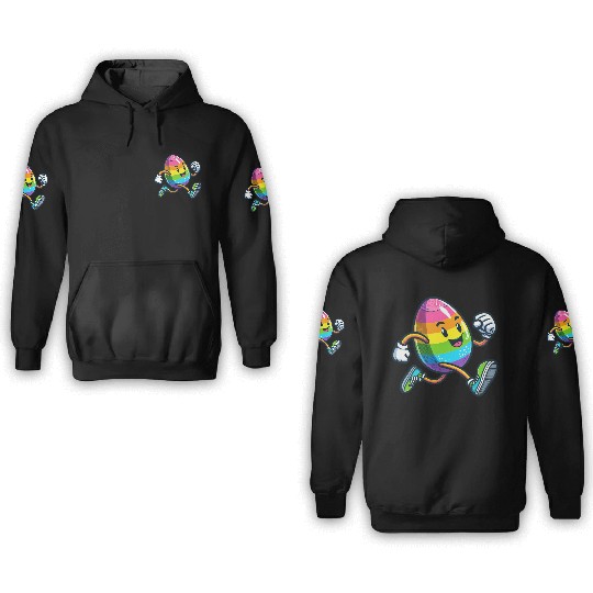 Easter Egg Marathon Jogging Running Fitness 3D Hoodies