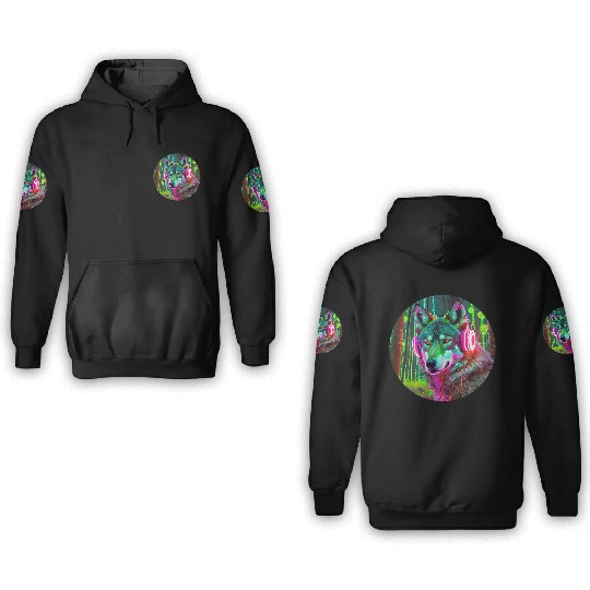Electric Wilderness Glow 2 3D Hoodies