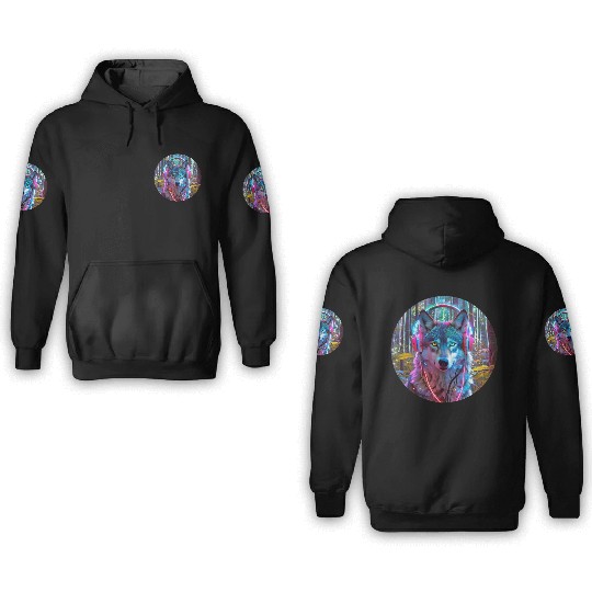 Electric Wilderness Glow 3 3D Hoodies