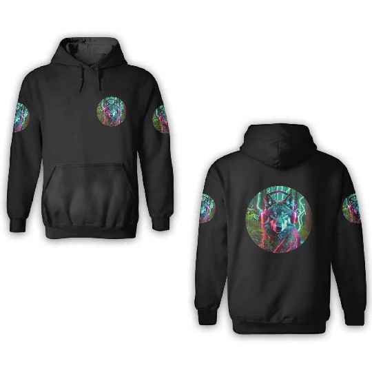 Electric Wilderness Glow 1 3D Hoodies