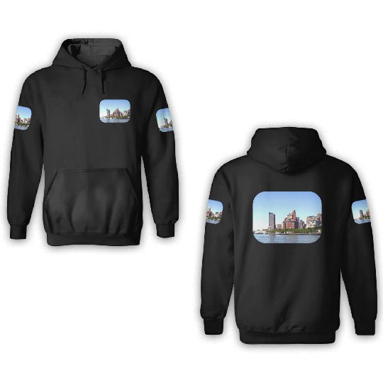 Manhattan NY - Manhattan Skyline on a Clear Day 3D Hoodies
