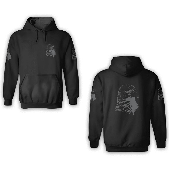 Bald Eagle Silhouette 3D Hoodies