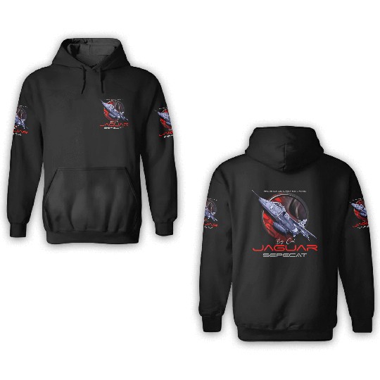 Sepecat Jaguar English French fighterjet 3D Hoodies