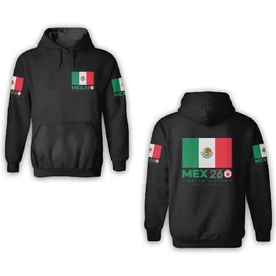 Mexico World Cup 2026 3D Hoodies Soccer