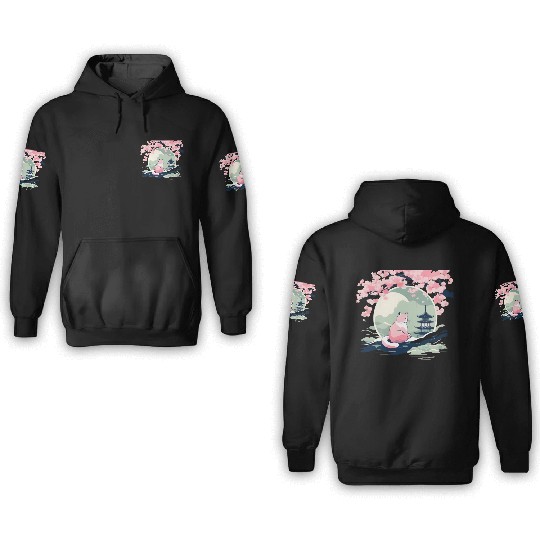 Sakura Serenity 3D Hoodies