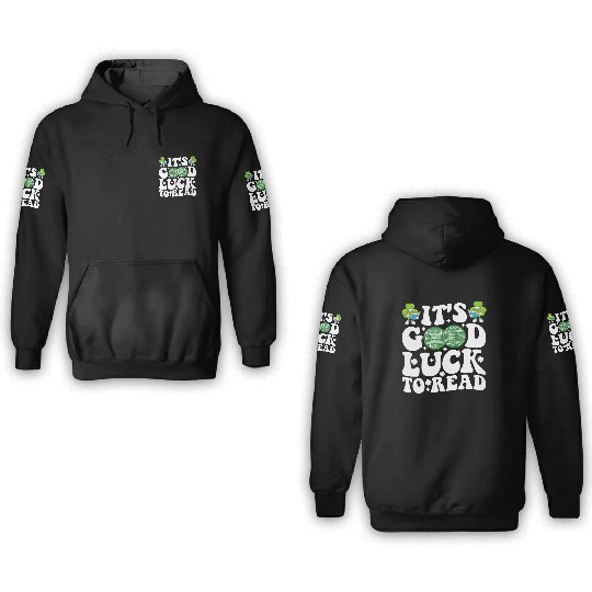 It's Good Luck To Read St Patricks Day Disco Ball 3D Hoodies