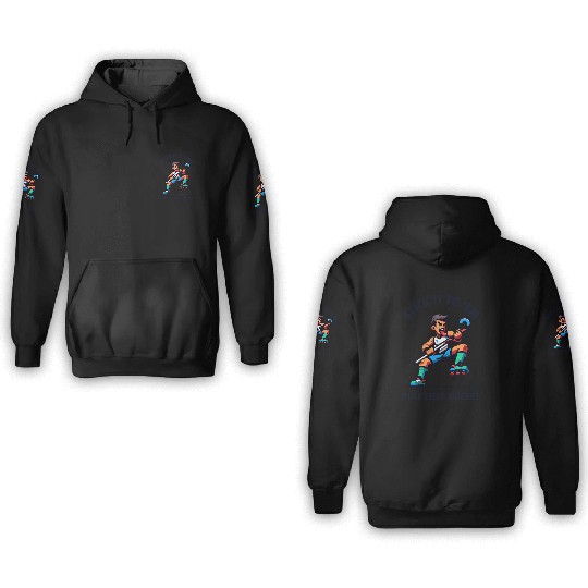 Dynamic Field Hockey Player Design 3D Hoodies