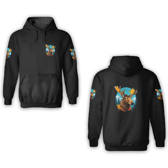 Moose 3D Hoodies