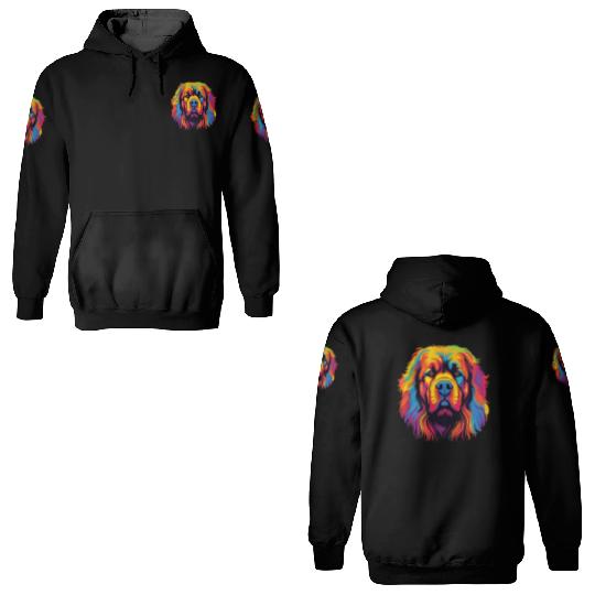 Watercolor Colorful Tibetan Mastiff 3D Hoodies