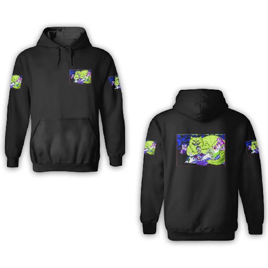 Alice in Picnic land Black (Light Version) 3D Hoodies