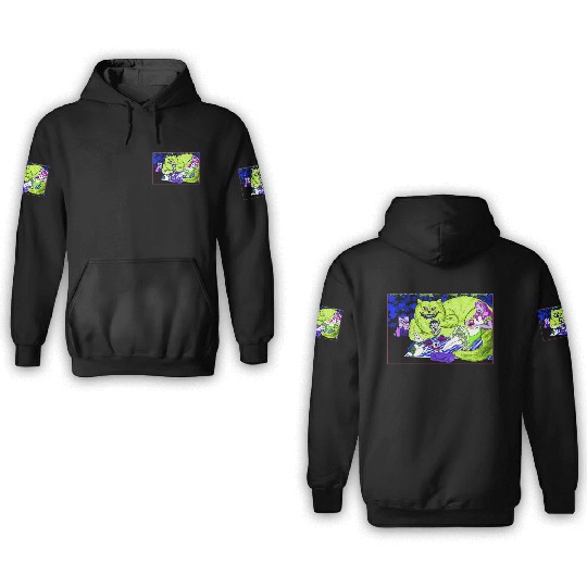 Alice in Picnic land Black (Light Version) 3D Hoodies