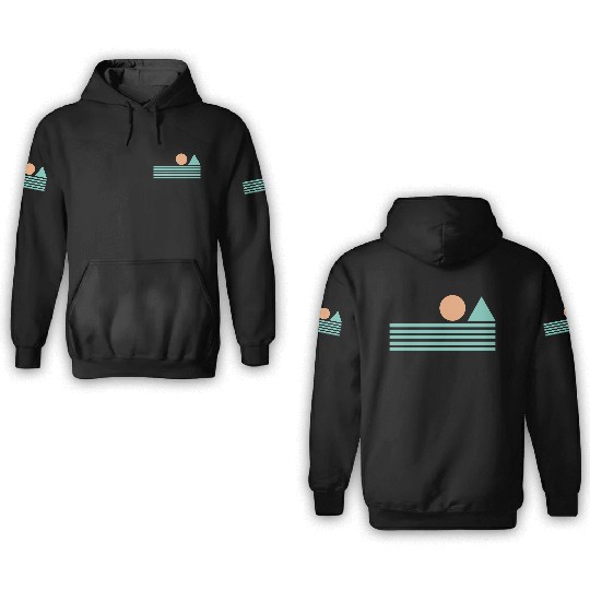 Retro Sunrise 3D Hoodies