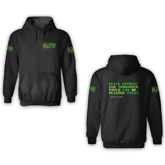 Plant sayings fake abraham lincoln quote 3D Hoodies