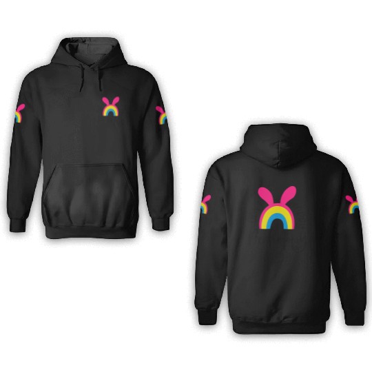 dont worry be hoppy.happy spring. EASTER Stickers 3D Hoodies