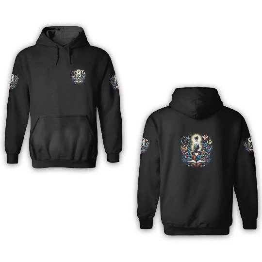 Teacher Power Knowledge & Kindness Inspire 3D Hoodies