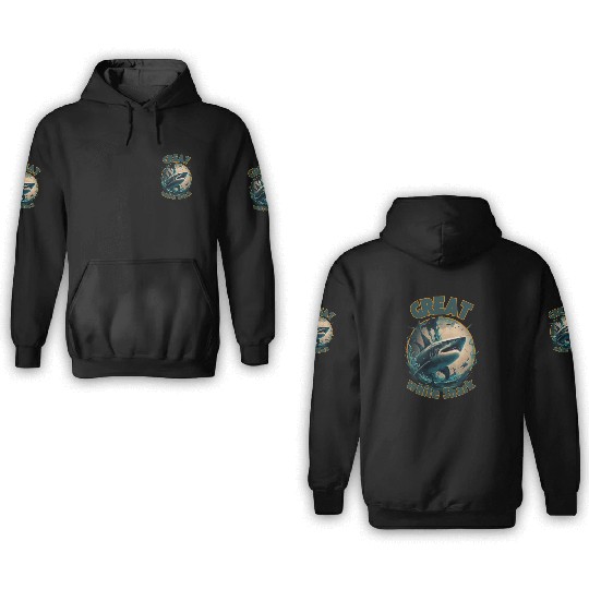 Great White Shark 3D Hoodies