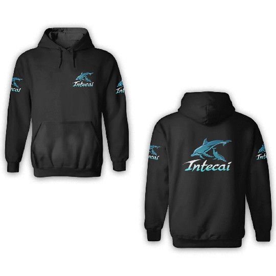 Serenity Swimmers: Intecai’s Ocean,Dolphin Dance 3D Hoodies