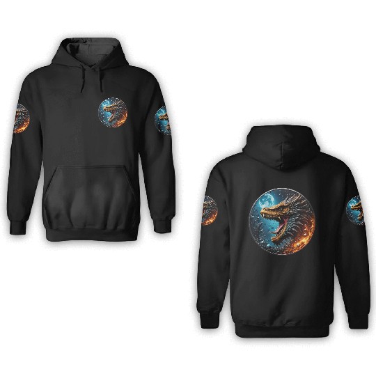 Dragon Coin 3D Hoodies