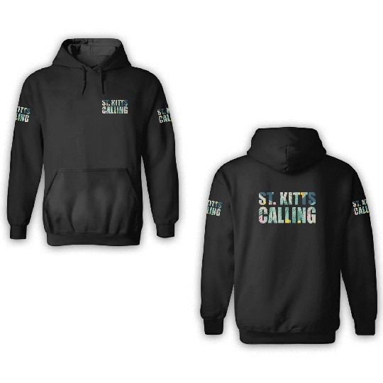 St. Kitts Calling Tropical Vibes Souvenir 3D Hoodies