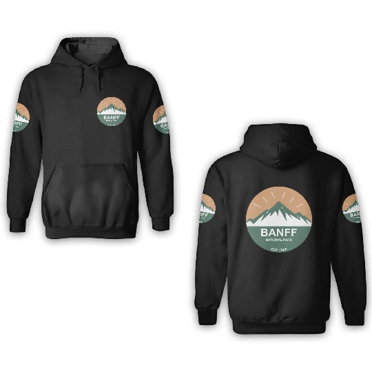 Banff National Park 3D Hoodies