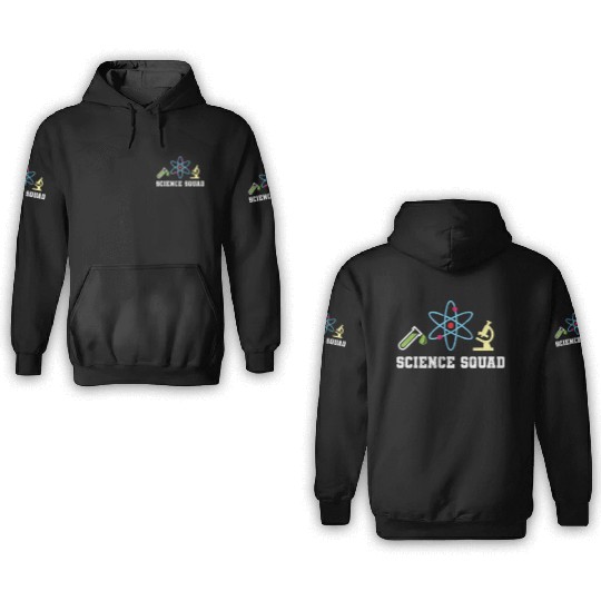 Science Squad Physics Teacher 3D Hoodies